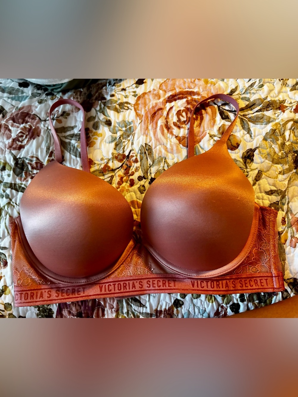 Victoria's Secret Metallic Copper Push-Up Bra